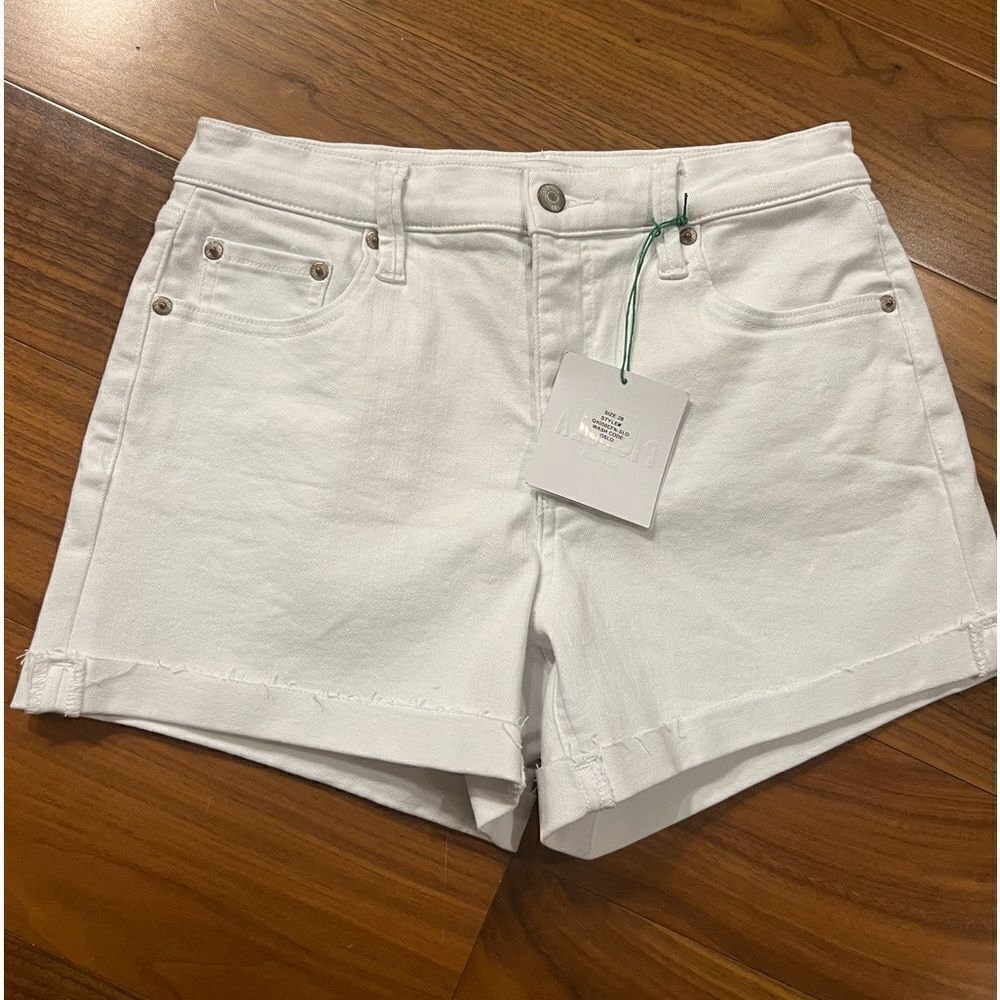 NWT - Pistola-  Crisp White Jean Shorts